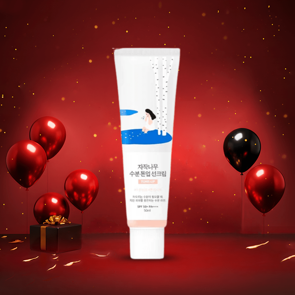 واقي شمس مع لون راوند لاب - 50مل | Round Lab birch juice moisturizing tone up sunscreen spf50+ PA++++ - Barbie.phar