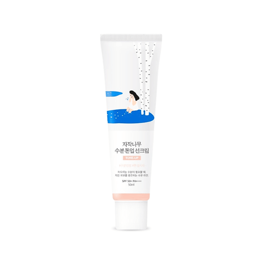 واقي شمس مع لون راوند لاب - 50مل | Round Lab birch juice moisturizing tone up sunscreen spf50+ PA++++ - Barbie.phar