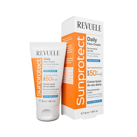 واقي شمس ريفولي - 50مل | Revuele Sunprotect Daily Face Cream Moisture Boost Spf50+ - Barbie.phar