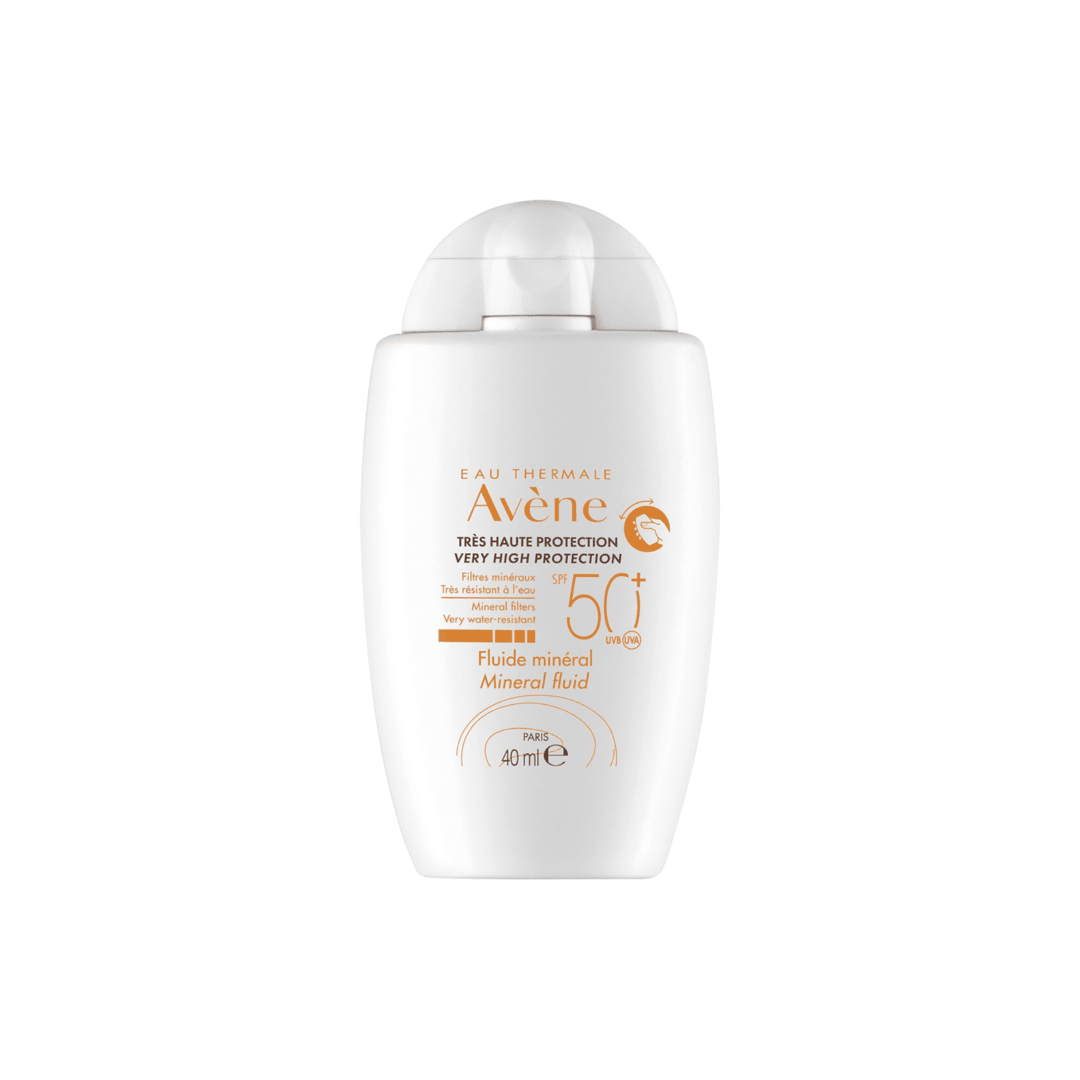 واقي شمس سائل فيزيائي افين - 40مل | Avène mineral fluid sunscreen spf50+ - Barbie.phar