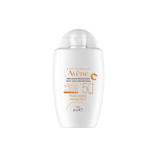 واقي شمس سائل فيزيائي افين - 40مل | Avène mineral fluid sunscreen spf50+ - Barbie.phar