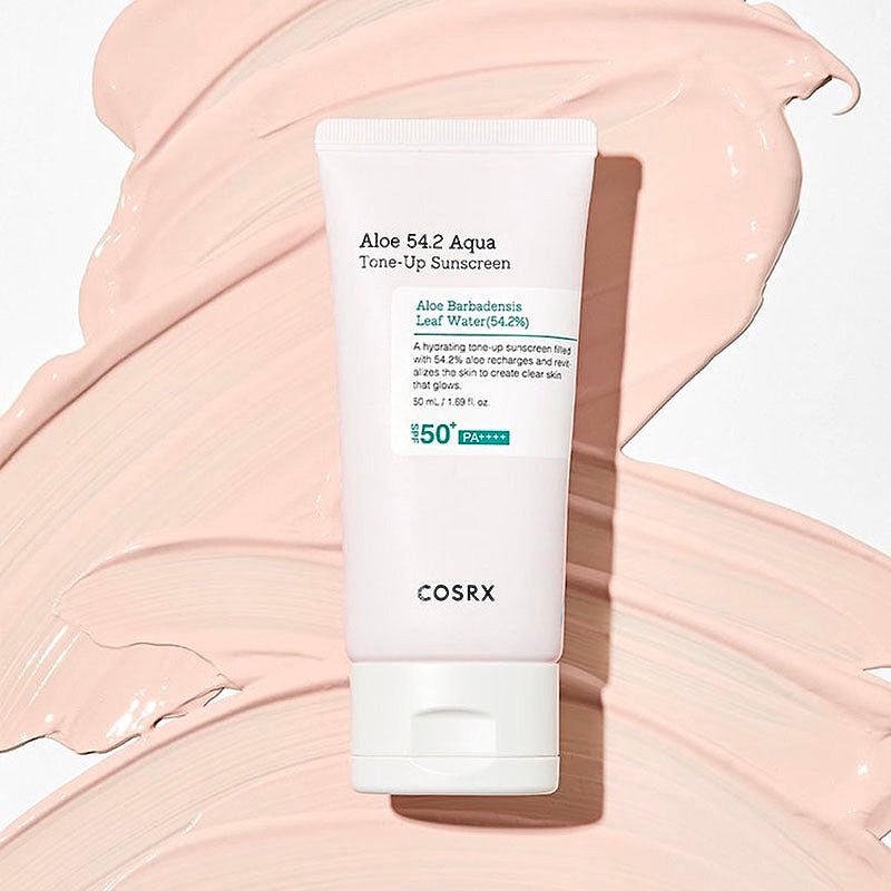 واقي شمس تون اب كوزركس - 50مل | Cosrx Aloe 54.2 Aqua Tone - Up Sunscreen - Barbie.phar
