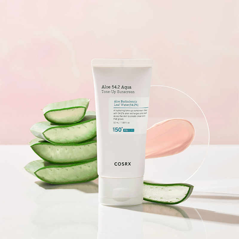 واقي شمس تون اب كوزركس - 50مل | Cosrx Aloe 54.2 Aqua Tone - Up Sunscreen - Barbie.phar