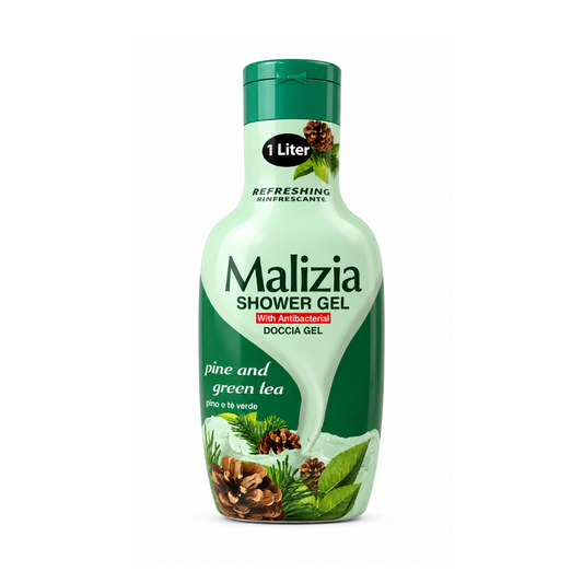 غسول جسم ماليزيا بالصنوبر - 1000مل | Malizia Shower Gel pine & green tea