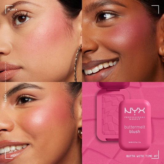 بلشر بتر ميلت درجة (07) ان واي اكس - 5غرام | NYX buttermelt blush (07) butta with time
