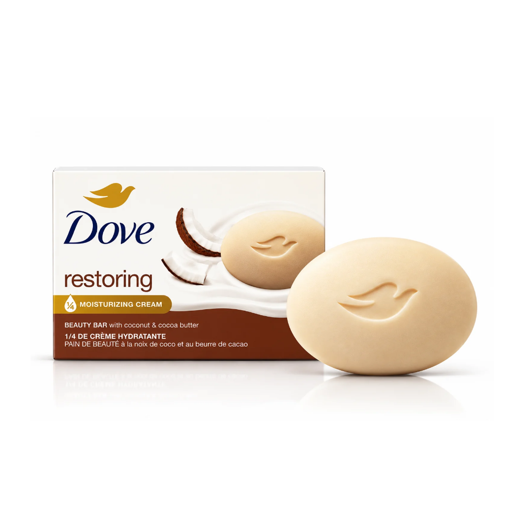 صابونة دوف بجوز الهند | Dove restoring beauty bar with coconut and cocoa butter
