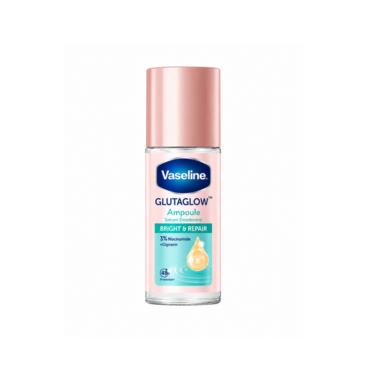 رول مزيل عرق تفتيح و اصلاح فازلين - 45مل | Vaseline glutaglow ampoule serum deodorant bright & repair