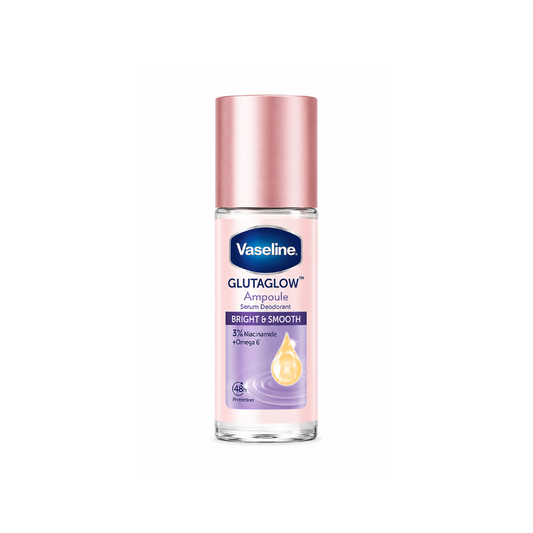 رول مزيل عرق تفتيح و تنعيم فازلين - 45مل | Vaseline glutaglow ampoule serum deodorant bright & smooth