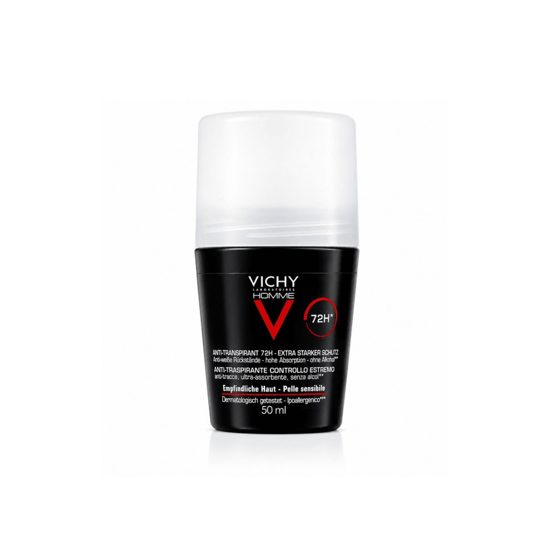 رول مزيل عرق فائق الامتصاص فيجي - 50مل | Vichy Anti-Transpirant 72H Roll-On Deodorant - Barbie.phar