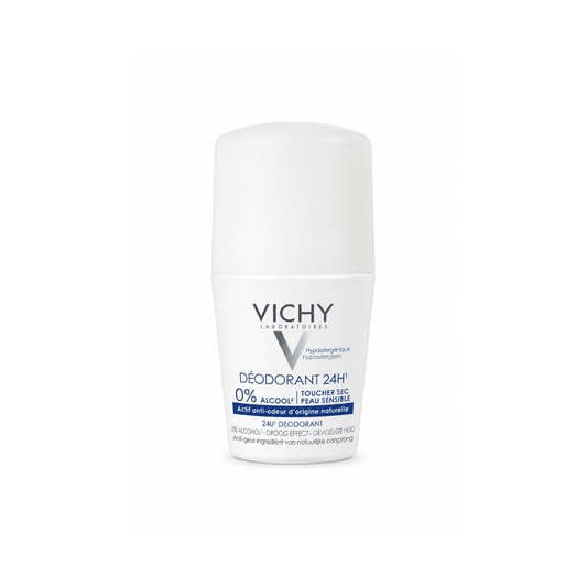 رول مزيل عرق مكافح للروائح فيجي - 50مل | Vichy 24H Roll-On Deodorant - Barbie.phar