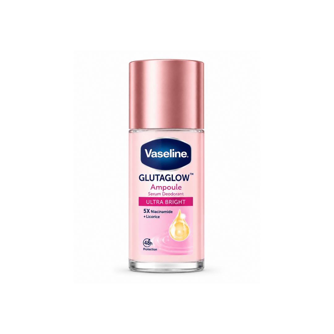 رول مزيل عرق و مفتح فازلين - 45مل | Vaseline glutaglow ampoule serum deodorant ultra bright - Barbie.phar