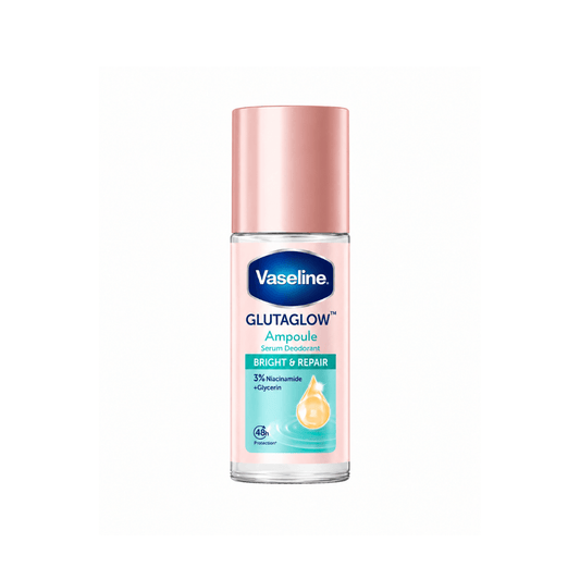 رول مزيل عرق تفتيح و اصلاح فازلين - 45مل | Vaseline glutaglow ampoule serum deodorant bright & repair - Barbie.phar