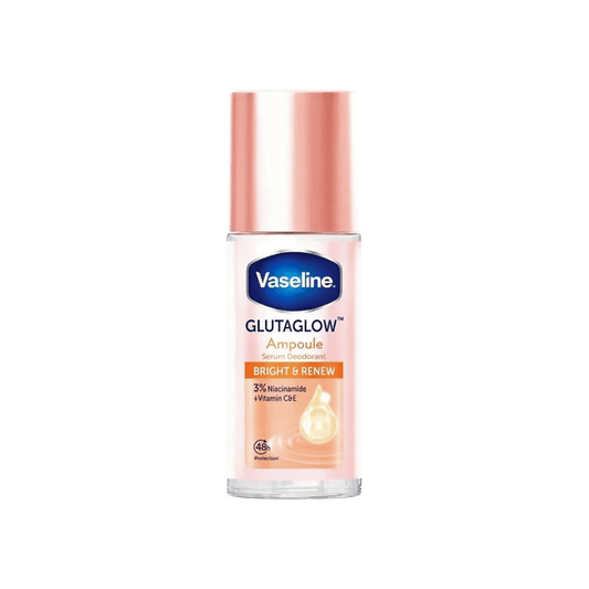 رول مزيل عرق تفتيح و تجديد فازلين - 45مل | Vaseline glutaglow ampoule serum deodorant bright & renew - Barbie.phar