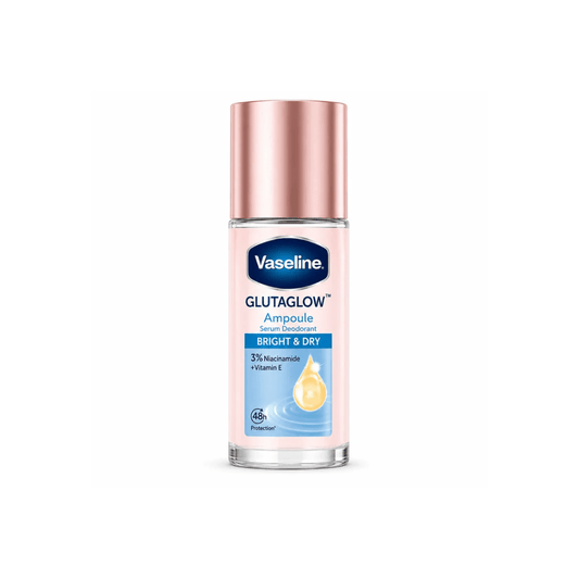 رول مزيل عرق تفتيح و تجفيف فازلين - 45مل | Vaseline glutaglow ampoule serum deodorant bright & dry - Barbie.phar