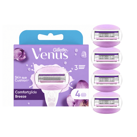 رؤوس شفرات حلاقة فينوس بريز | Gillette Venus Comfortglide Breeze Razor Blade Refills - Barbie.phar