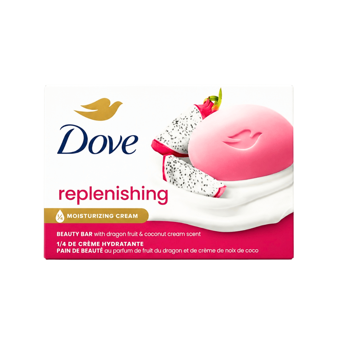 صابونة دوف بفاكهة التنين و جوز الهند | Dove replenishing dragon fruit & coconut cream beauty bar - Barbie.phar