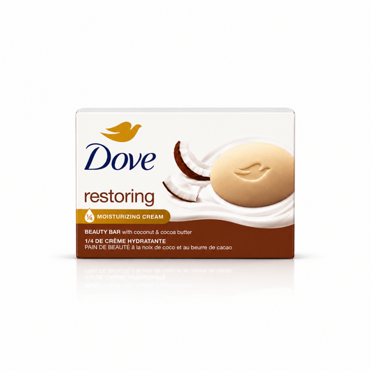 صابونة دوف بجوز الهند | Dove restoring beauty bar with coconut and cocoa butter - Barbie.phar