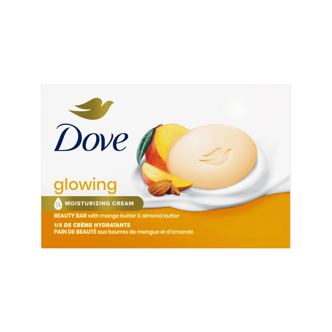 صابونة دوف بزبدة اللوز و المانجو | Dove glowing beauty bar with mango & almond butter - Barbie.phar