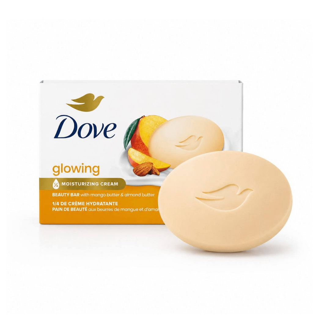 صابونة دوف بزبدة اللوز و المانجو | Dove glowing beauty bar with mango & almond butter - Barbie.phar