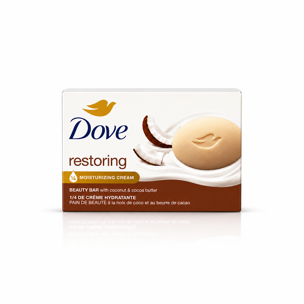 صابونة دوف بجوز الهند | Dove restoring beauty bar with coconut and cocoa butter