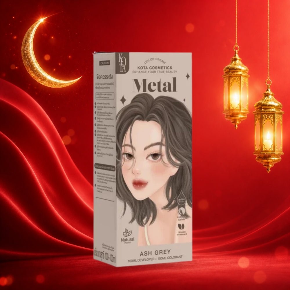 صبغة شعر لون معدني رمادي آش كوتا | Kota METAL – ASH GREY - Barbie.phar