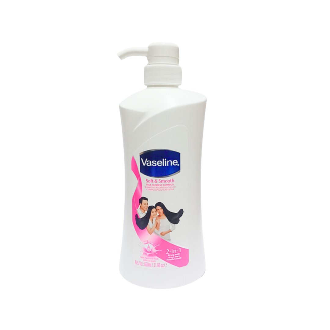 شامبو فازلين بالحليب المغذي - 650مل | Vaseline 2 in 1 Milk Nutrient Shampoo - Barbie.phar