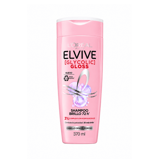 شامبو جليكوليك كلوس لوريال - 370مل | L'Oreal glycolic gloss shampoo - Barbie.phar