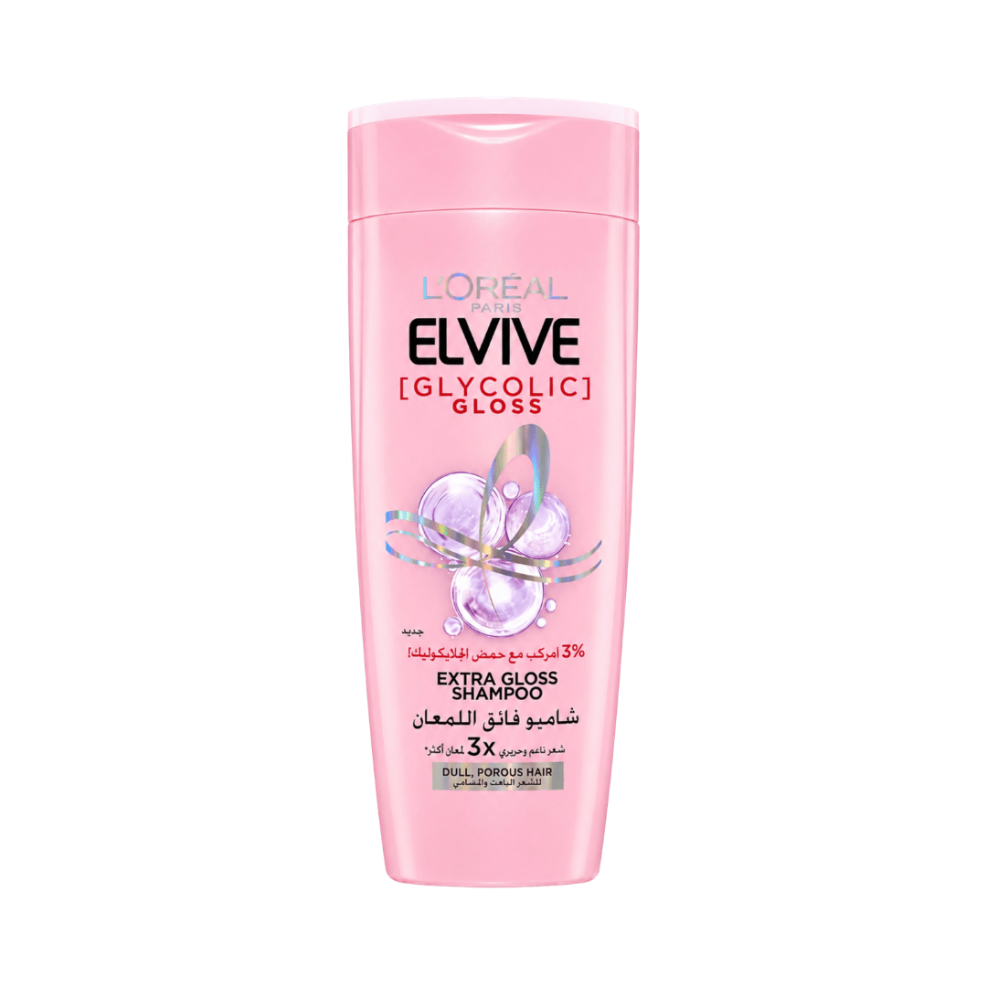 شامبو جليكوليك كلوس لوريال - 400مل | L'Oreal glycolic gloss extra gloss shampoo - Barbie.phar