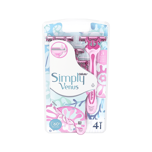 شفرات حلاقة فينوس عدد 4 | Simply Venus Gillette 4 Pack - Barbie.phar