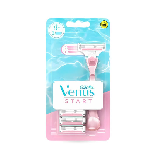 شفرات حلاقة نسائية فينوس|Gillette Venus Start razor + 3 replacement heads - Barbie.phar