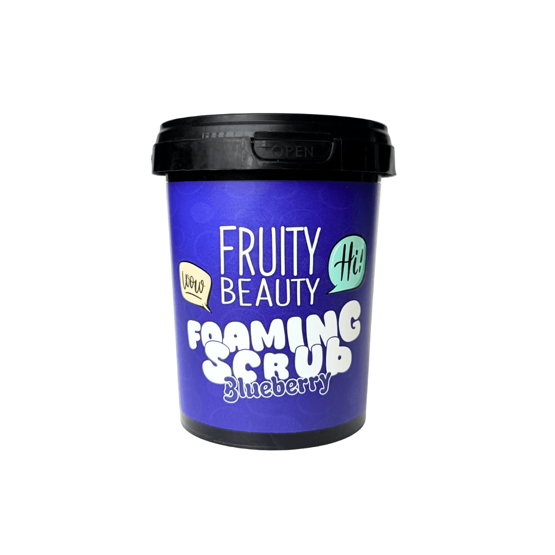 سكراب فروتي للجسم بالتوت 600مل | Fruity Beauty Foaming Scrub Blueberry - Barbie.phar