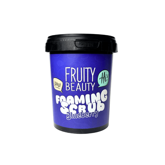 سكراب فروتي للجسم بالتوت 600مل | Fruity Beauty Foaming Scrub Blueberry - Barbie.phar