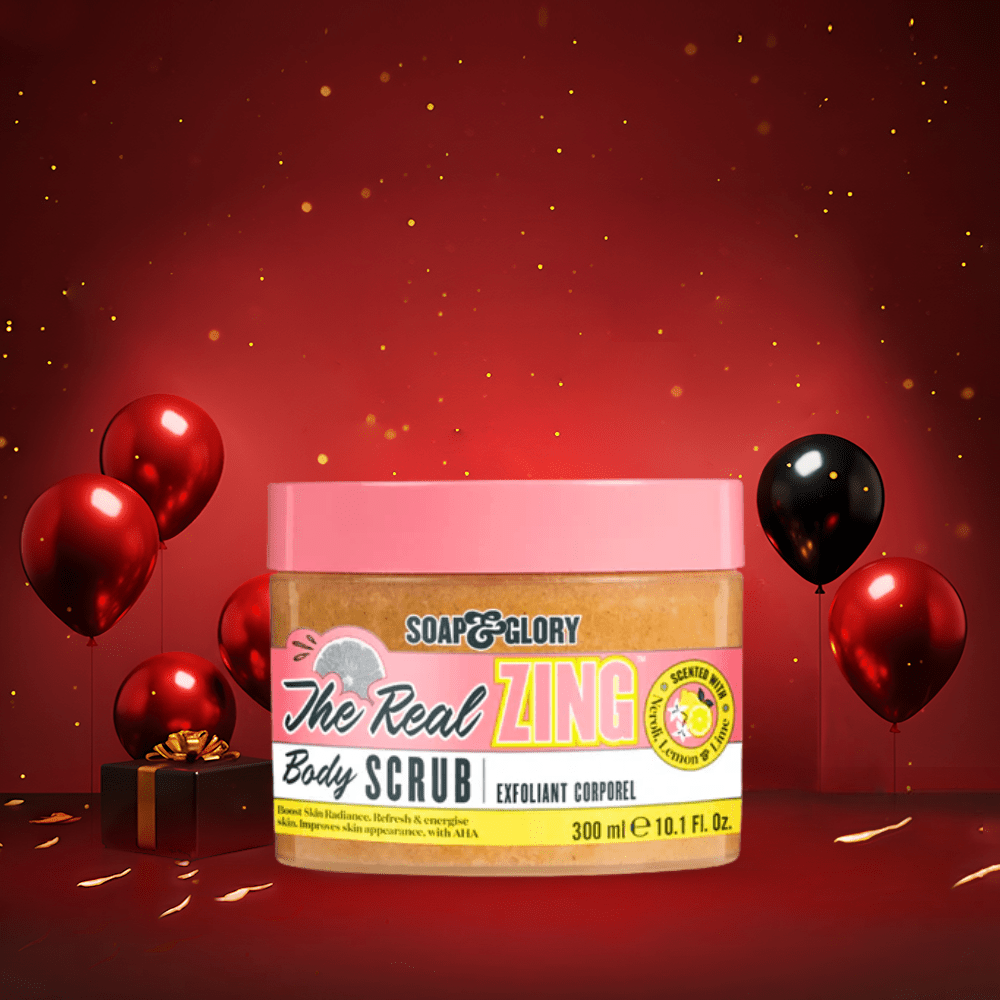 سكراب جسم بأحماض AHA سوب اند كلوري - 300مل | Soap & Glory the real zing body scrub - Barbie.phar