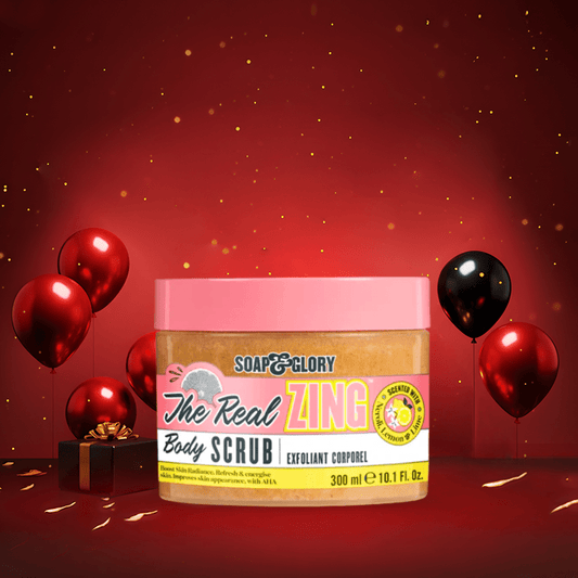 سكراب جسم بأحماض AHA سوب اند كلوري - 300مل | Soap & Glory the real zing body scrub - Barbie.phar