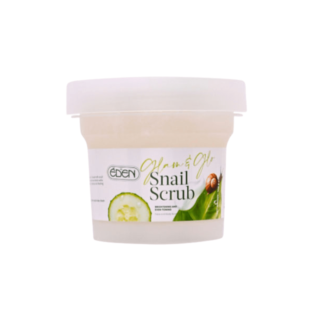 سكراب للجسم بالحلزون ايدن - 200غرام | Eden glam & glow snail body scrub - Barbie.phar