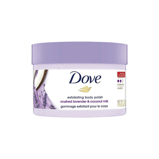 سكراب للجسم باللافندر دوف - 298غرام | Dove exfoliating body polish crushed lavender & coconut milk - Barbie.phar