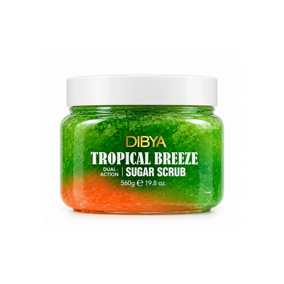 سكراب مقشر للجسم تروبيكال بريز ديبيا - 560غرام | DIBYA white tropical breeze dual action sugar scrub - Barbie.phar