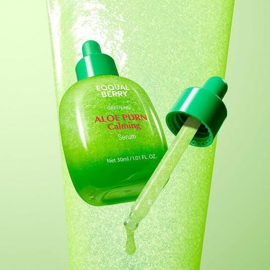 سيروم الوفيرا ايكول بيري - 30مل | EqqualBerry green aid aloe pdrn calming serum - Barbie.phar