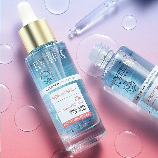 سيروم هيالورونيك ايفلين - 30مل | Eveline Serum Shot 2% Hyaluronic Acid - Barbie.phar