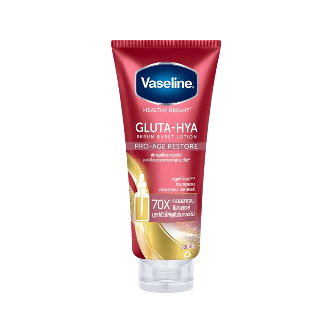 سيروم لوشن كولاجين للجسم فازلين - 300مل | Vaseline gluta hya serum burst lotion pro age restore - Barbie.phar