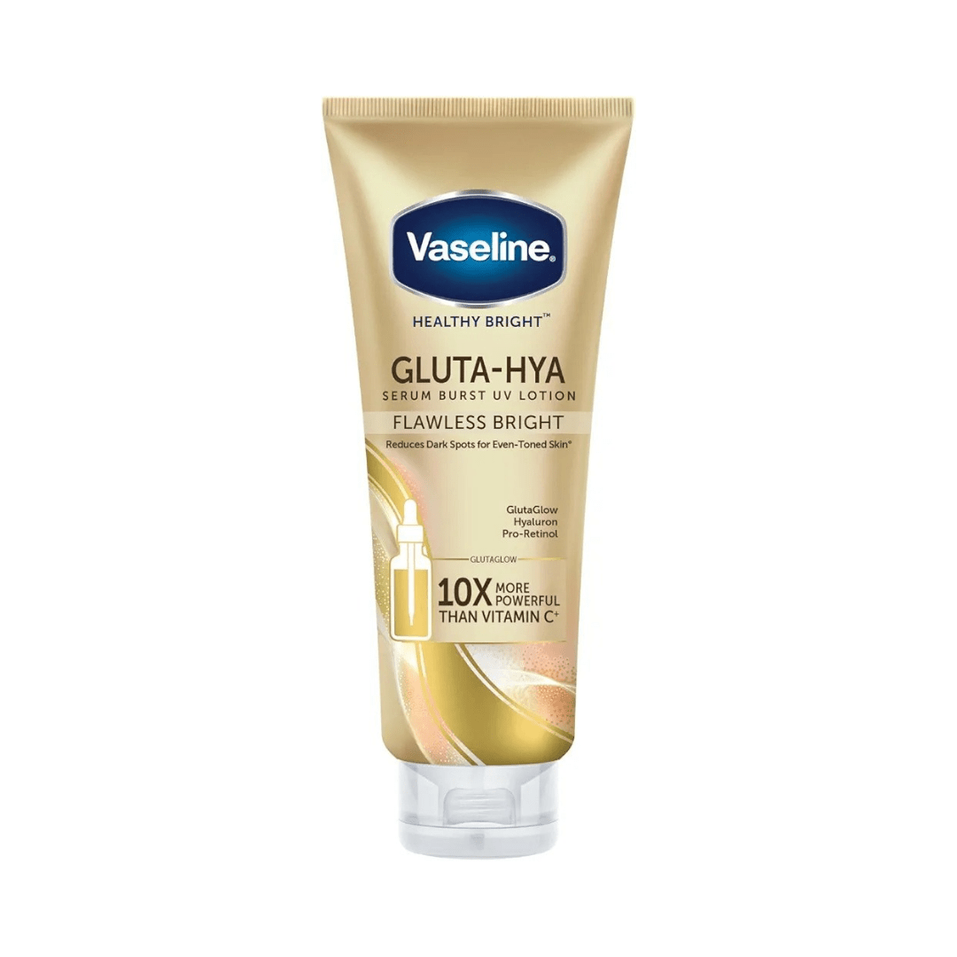 سيروم لوشن لتفتيح المضاعف للجسم كبير فازلين - 330مل | Vaseline gluta-hya serum burst lotion flawless bright - Barbie.phar