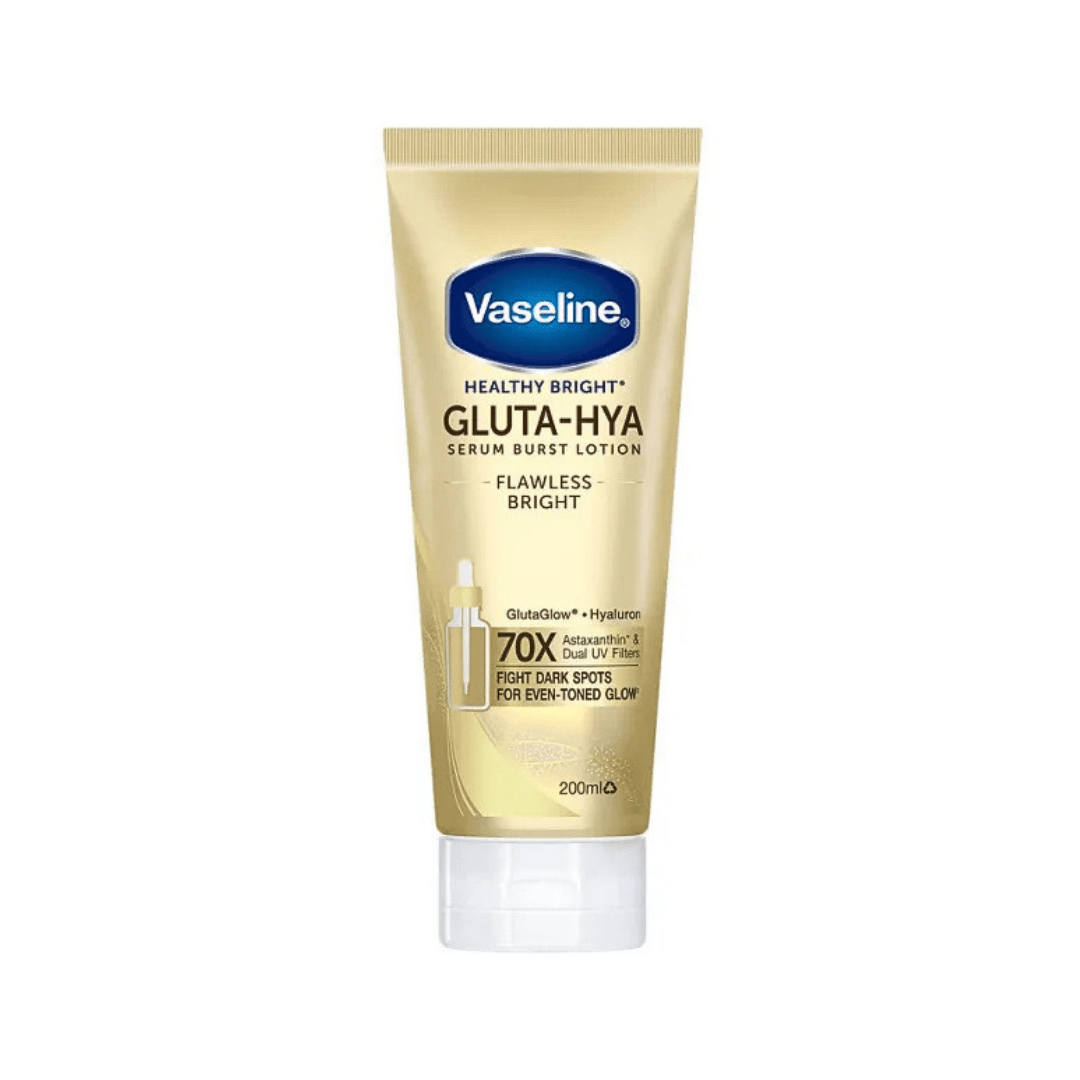 سيروم لوشن لتوحيد الجسم فازلين - 200مل | Vaseline gluta - hya serum burst lotion flawless bright - Barbie.phar