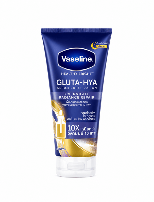 سيروم لوشن ليلي للجسم فازلين - 300مل | Vaseline gluta hya serum burst lotion overnight radiance repair - Barbie.phar