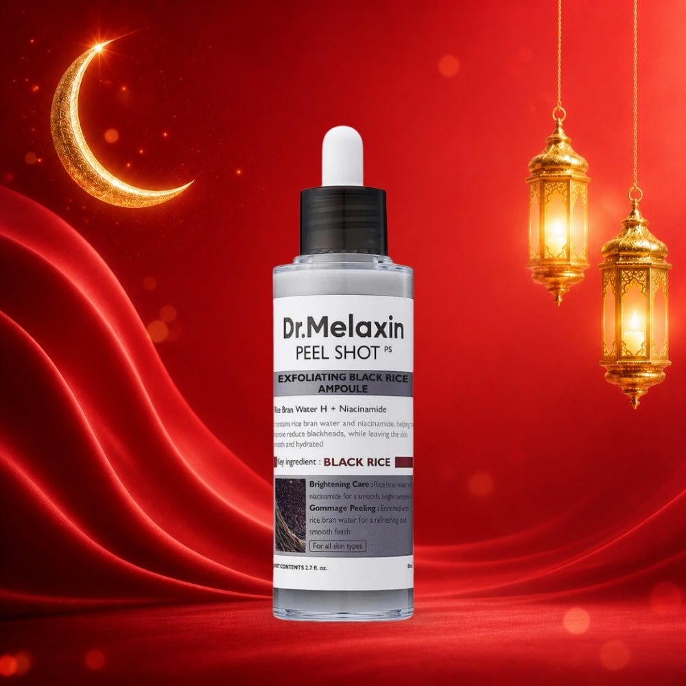 سيروم مقشر الارز الاسود دكتور ميلاكسين - 80مل | Dr.melaxin peel shot exfoliant black rice ampoule - Barbie.phar