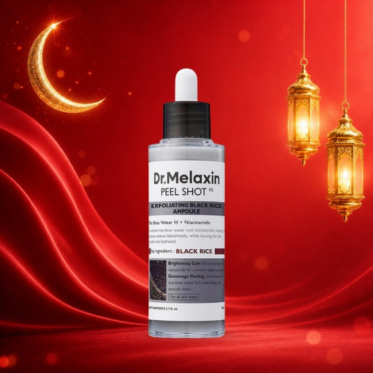 سيروم مقشر الارز الاسود دكتور ميلاكسين - 80مل | Dr.melaxin peel shot exfoliant black rice ampoule - Barbie.phar