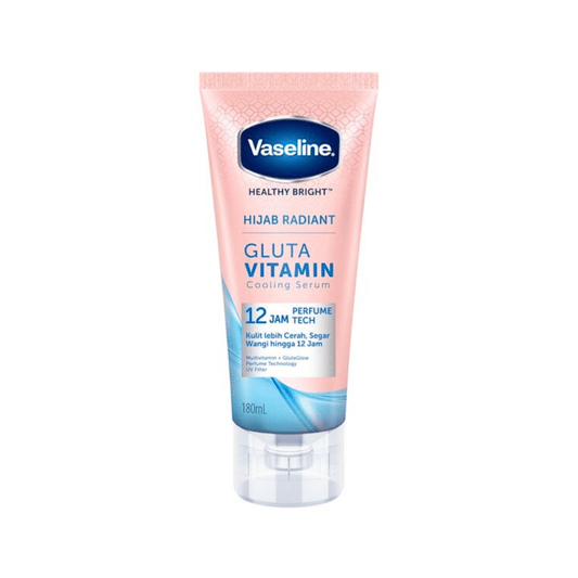 سيروم منعش للجسم بالفيتامينات فازلين - 180مل | Vaseline hijab radiant gluta vitamin cooling serum - Barbie.phar