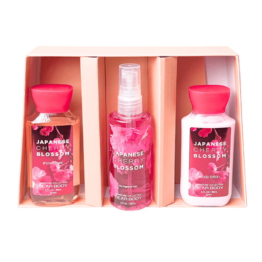 سيت عناية بالجسم مع حقيبة خاصة زهرة الكرز - Barbie.phar