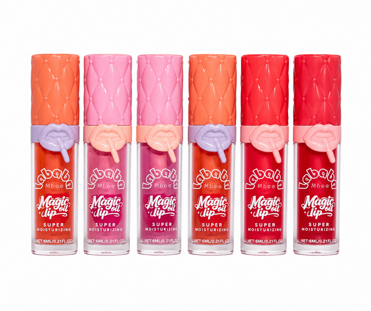 سيت احمر شفاه و كلوس لابوبو الرباعي | Labubu lip gloss & lipstick & lip oil - Barbie.phar
