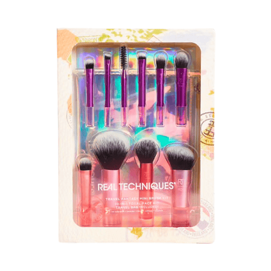 سيت فرش مكياج ميني ريل تكنيك | Real Techniques Travel Fantasy Mini Brush Kit - Barbie.phar
