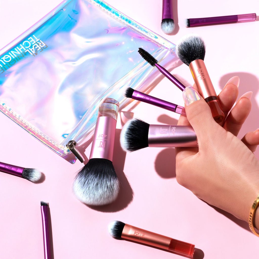 سيت فرش مكياج ميني ريل تكنيك | Real Techniques Travel Fantasy Mini Brush Kit - Barbie.phar